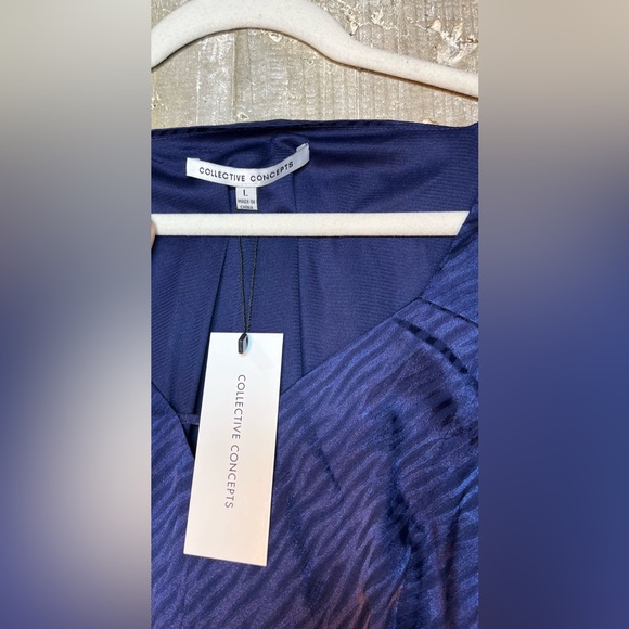 NWT - Collective Concepts Zebra Jacquard Minidress Size Large - Picture 5 of 6